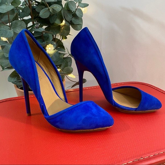 L.A.M.B. Shoes - L.A.M.B D’Orsay Stiletto Blue Pumps
